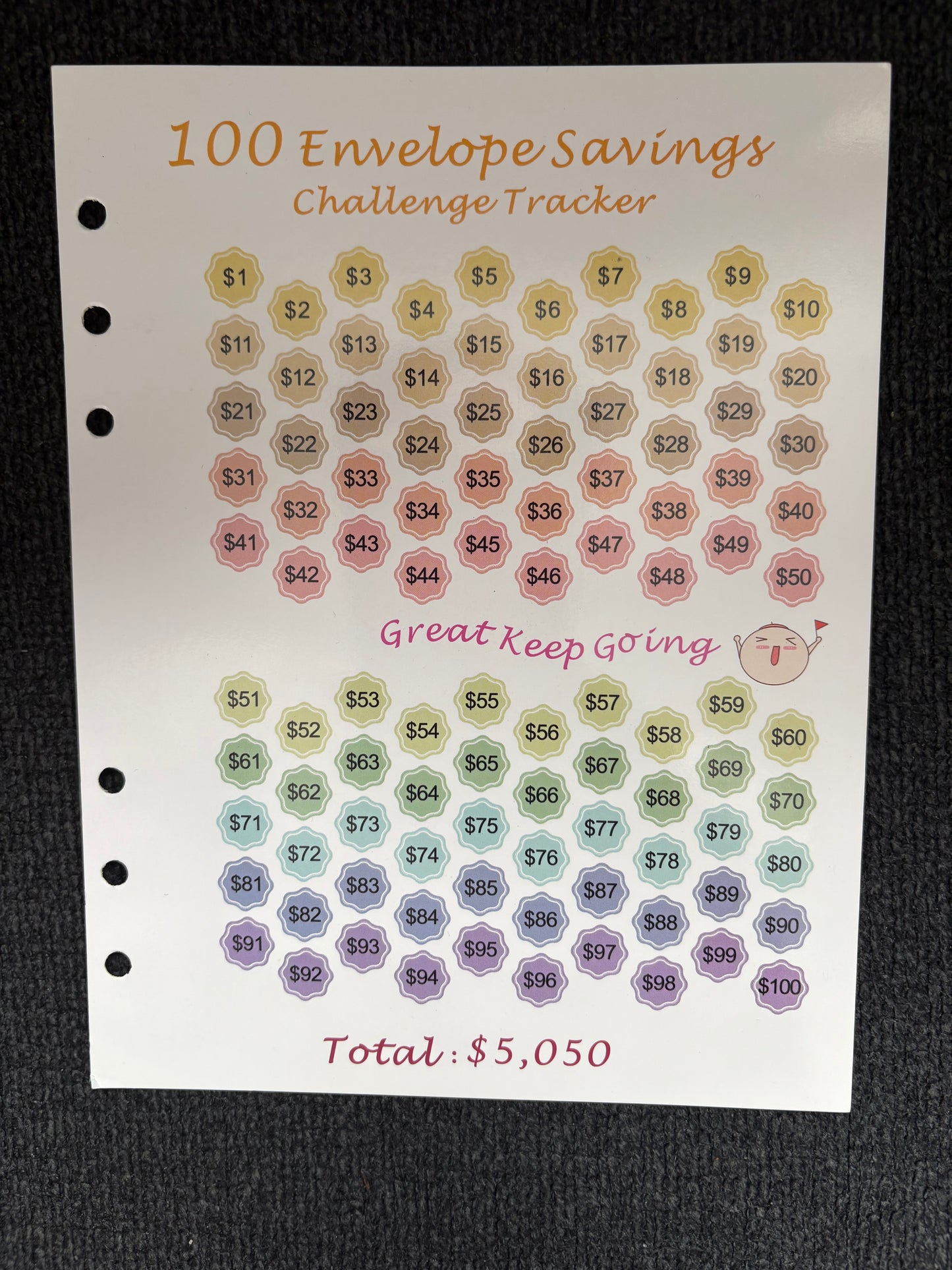 The Green 100 Envelope Savings Binder